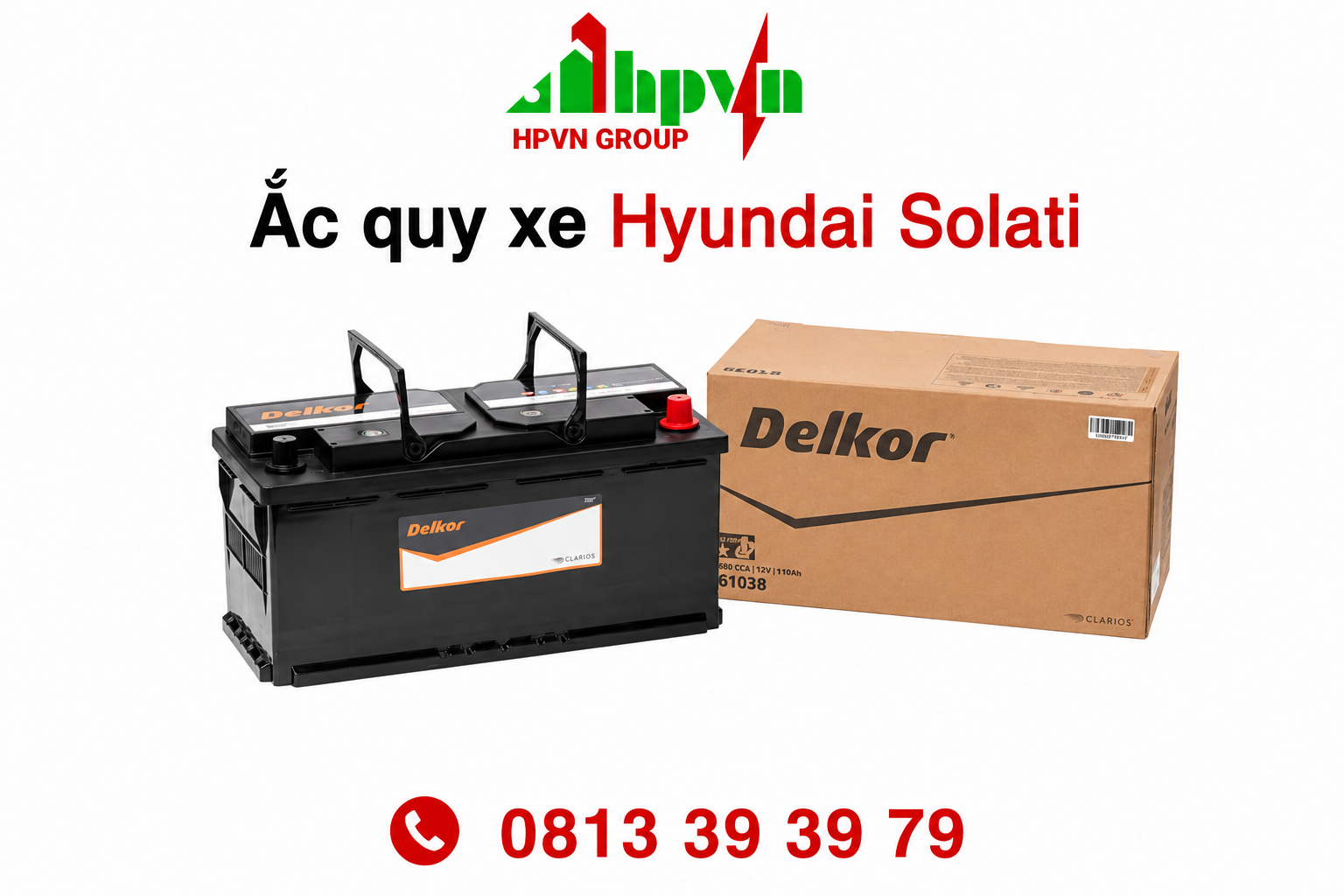 Bình ắc quy xe Hyundai Solati 