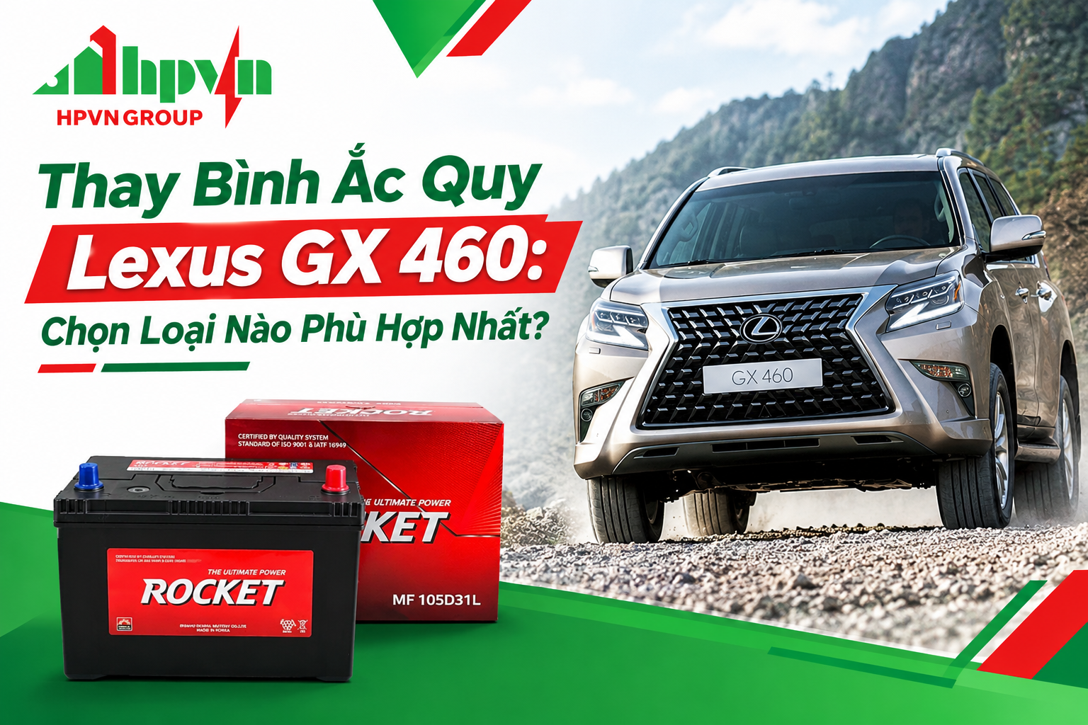 Thay Bình Ắc Quy Lexus GX 460: Chọn Loại Nào Phù Hợp Nhất?
