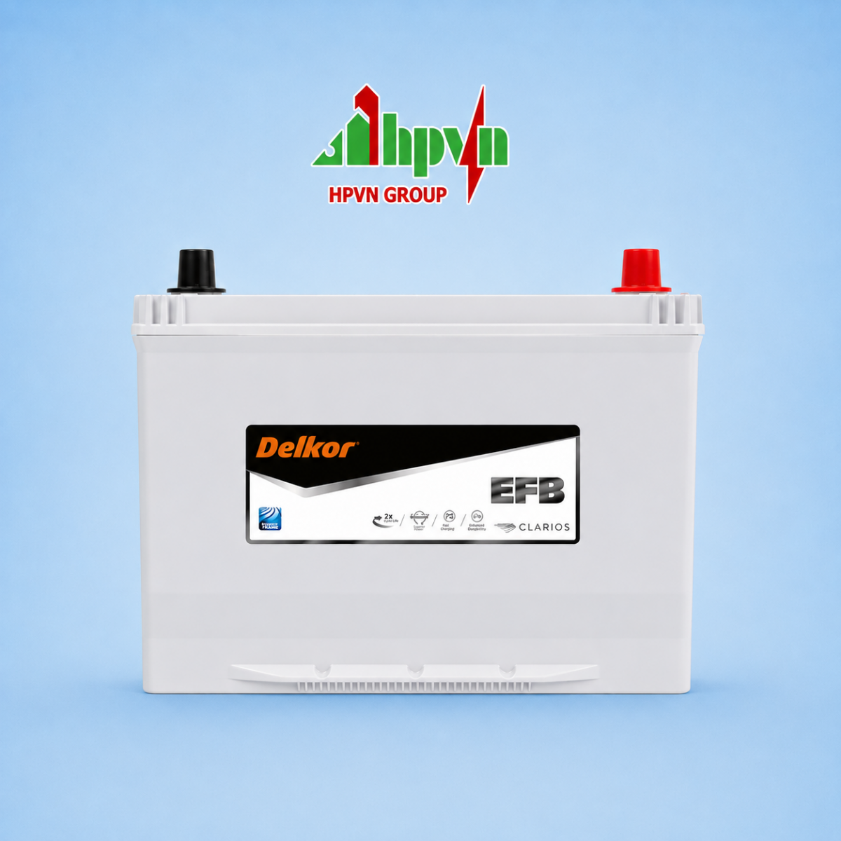 Bình ắc quy Delkor cho xe Mitsubishi Triton 