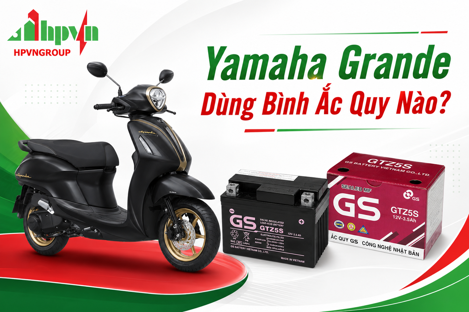 Yamaha Grande Dùng Bình Ắc Quy Nào? So Sánh GTZ5S, GTZ6V Và GTZ7V