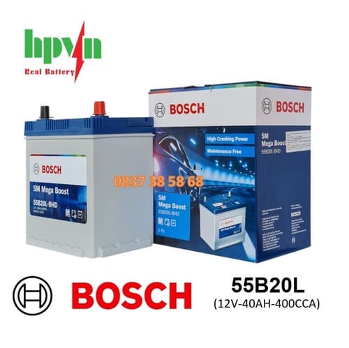 ĂC QUY BOSCH 55B20L (12V-40AH)