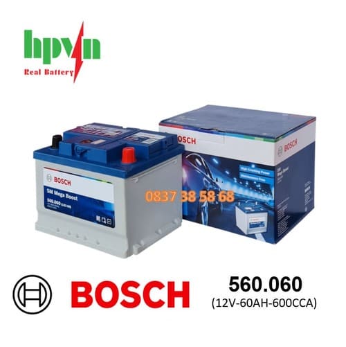 ĂC QUY BOSCH 560.060 (12V-60AH)