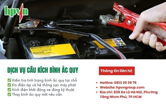 Câu kích bình ắc quy tại HPVN 