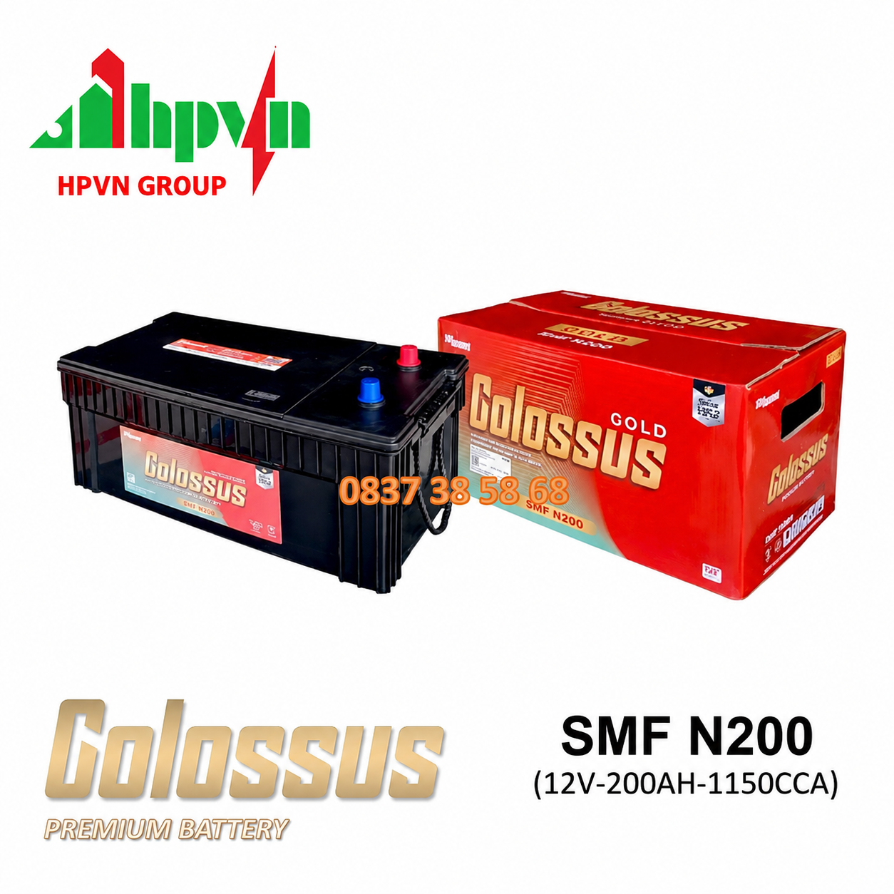 ẮC QUY COLOSSUS SMF N200 (12V-200V)