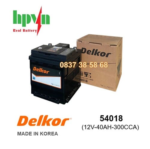 ẮC QUY DELKOR 54018 (12V-40AH)