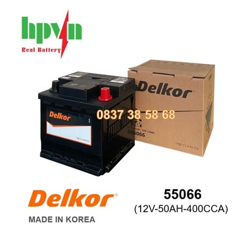 ẮC QUY DELKOR 55066 (12V-50AH)