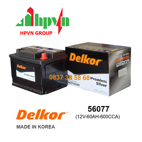 ẮC QUY DELKOR 56077 (12V-60AH)