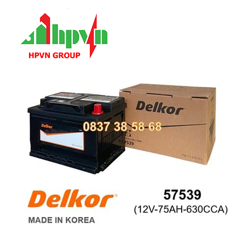 ẮC QUY DELKOR DIN 57539 (12V-75AH)