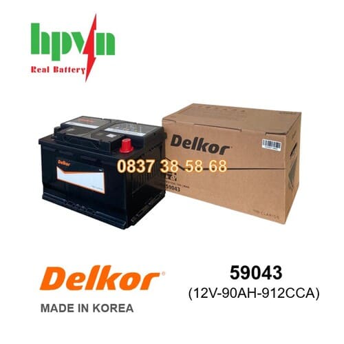 ẮC QUY DELKOR 59043 (12V-90AH)