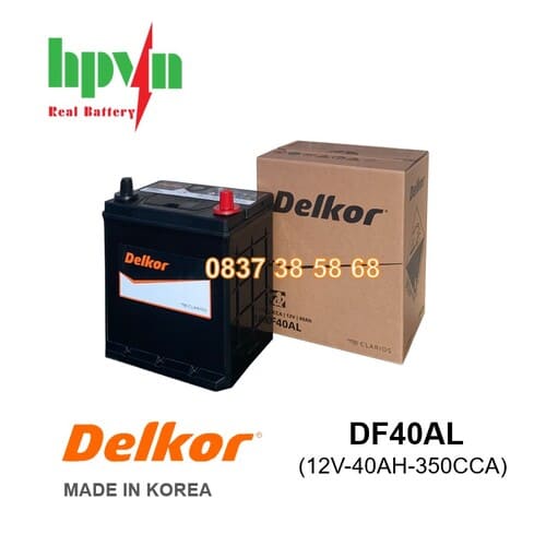 BÌNH ĂC QUY DELKOR DF40AL (12V-40AH)