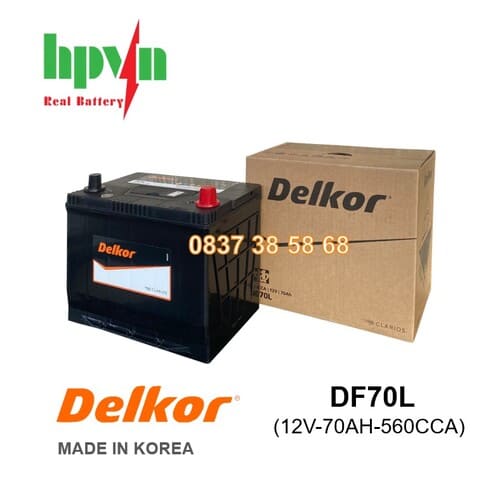 ẮC QUY DELKOR DF70AL (12V-70AH)