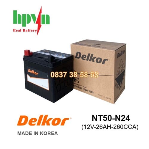 ẮC QUY DELKOR NT50-N24 (12V-26AH)