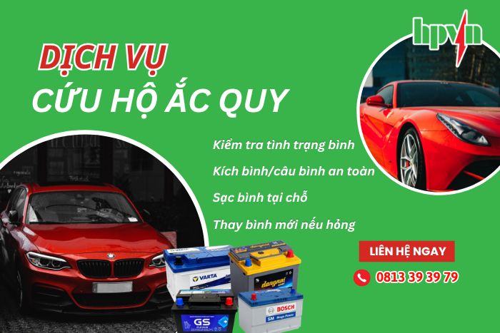 Dịch vụ cứu hộ ắc quy tận nơi của HPVN với đa dạng dịch vụ 