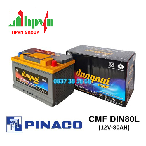 Bình Ắc Quy Đồng Nai CMF DIN80L(12V - 80AH)