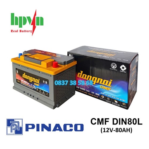 Bình Ắc Quy Đồng Nai CMF DIN80L(12V - 80AH)