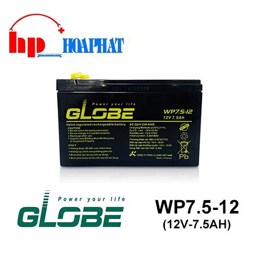 Ắc Quy Globe WP7.5-12 (12V-7.5Ah) 