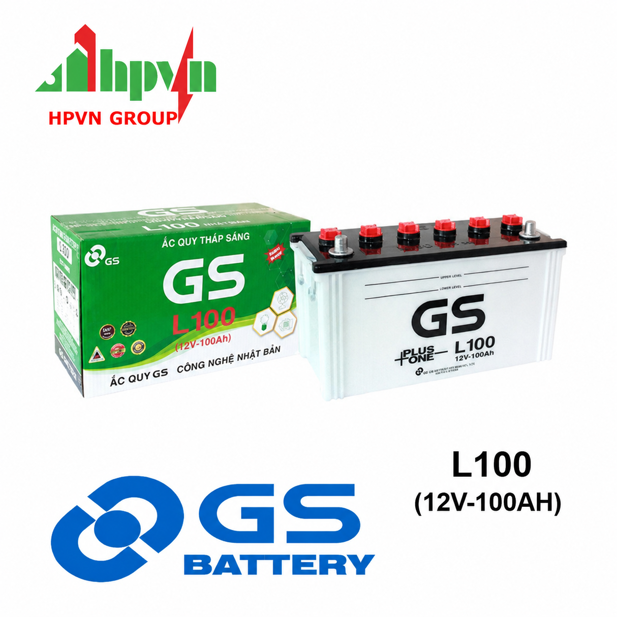 BÌNH ẮC QUY GS L100 (12V-100AH)