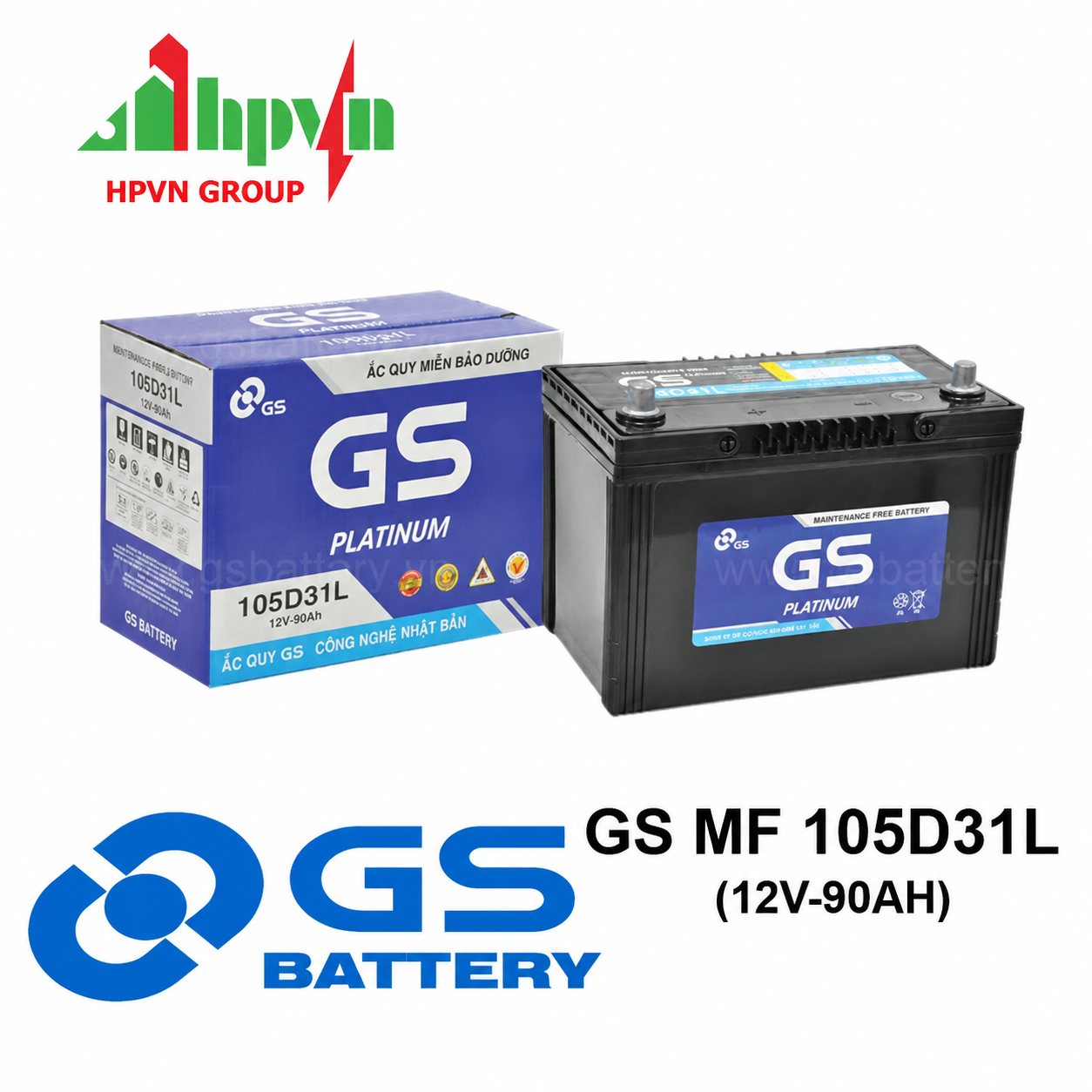  ẮC QUY GS MF 105D31L (12V-90AH)