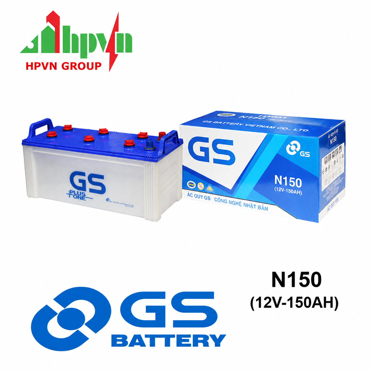 BÌNH ẮC QUY GS N150 (12V-150AH)