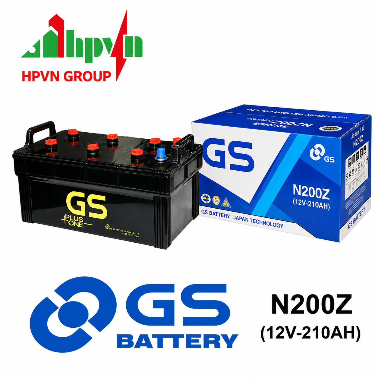 BÌNH ẮC QUY GS N200Z (12V-210AH)
