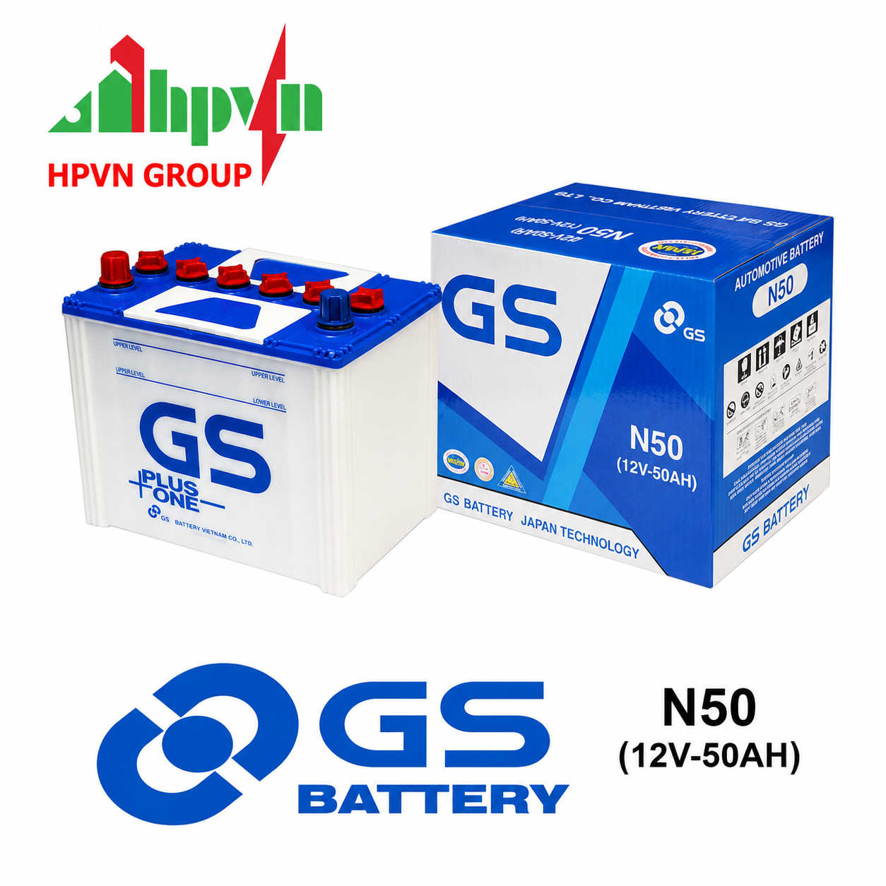 BÌNH ẮC QUY GS N50 (12V-50AH)