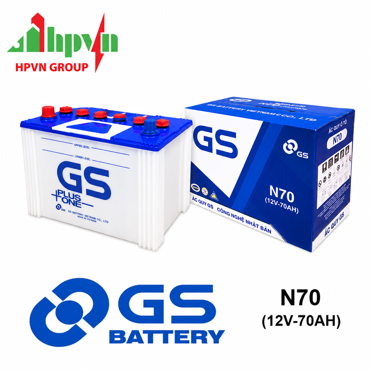 BÌNH ẮC QUY GS N70 ( 12V-70AH)