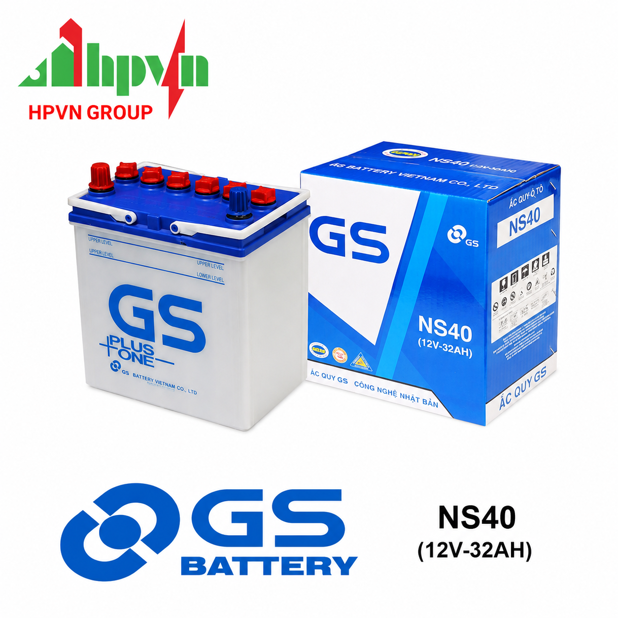 BÌNH ẮC QUY GS NS40ZL (12V-35AH)