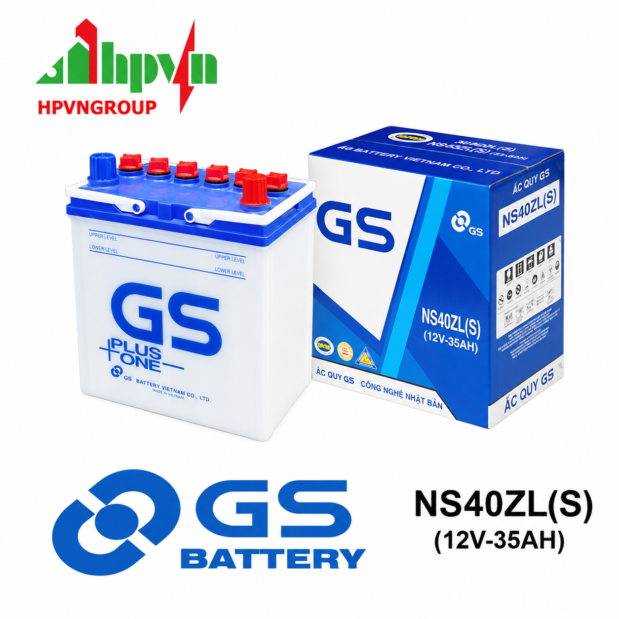 ẮC QUY GS NS40ZL(S) (12V-35AH)
