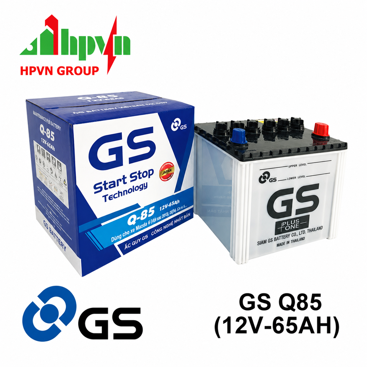 ẮC QUY GS Q85 MF (12V - 65AH)