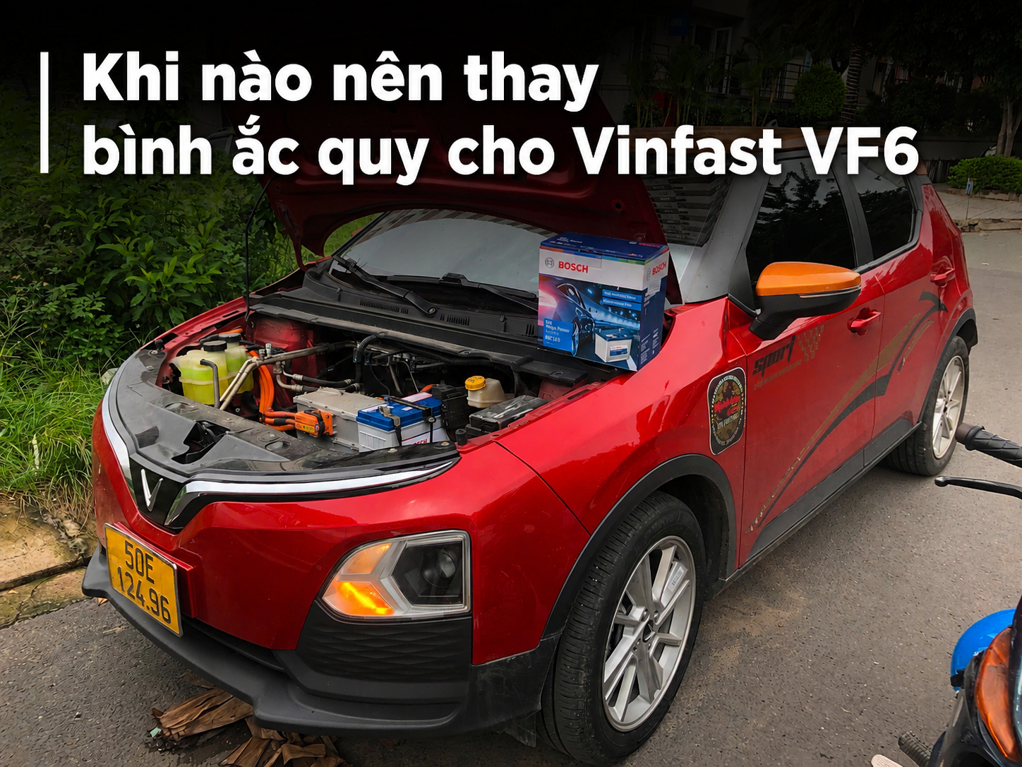Khi nào nên thay bình ắc quy xe Vinfast vf6