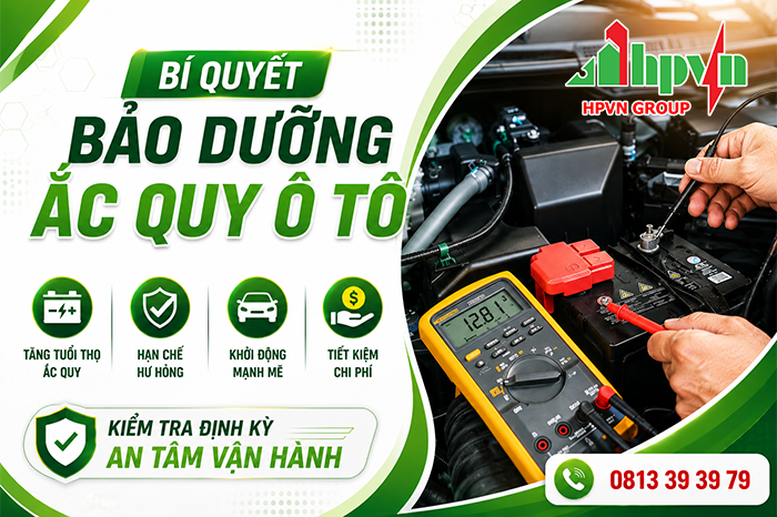 Bí Quyết Bảo Dưỡng Ắc Quy Ô Tô Tại Nhà Giúp Kéo Dài Tuổi Thọ Bình 