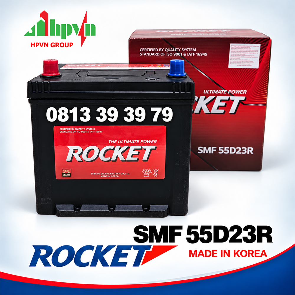 Ắc Quy Rocket 55D23R (12V - 60Ah)