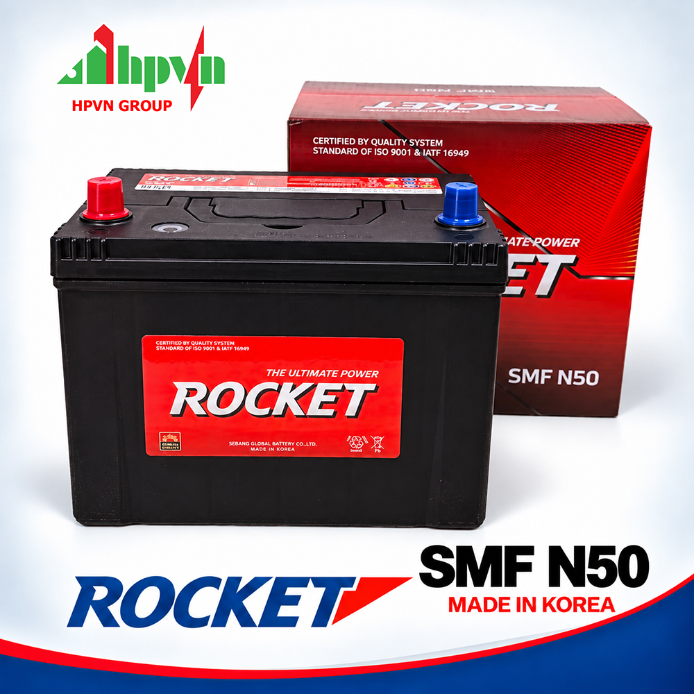 Ắc Quy Rocket N50 (12V-50Ah)