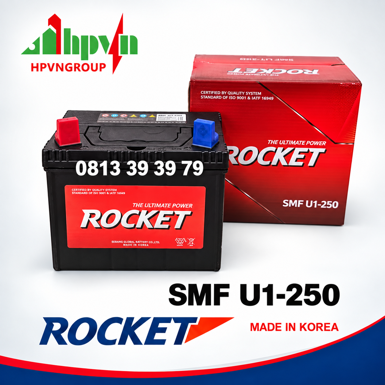 ẮC QUY ROCKET U1-250 (12V - 26Ah)