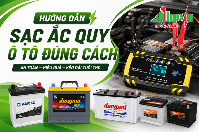Sạc Ắc Quy Ô Tô Đúng Cách: Hướng Dẫn Chi Tiết Từ A-Z 2026