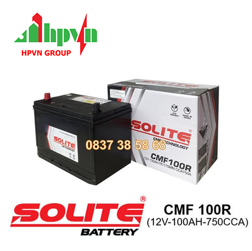 BÌNH ẮC QUY SOLITE CMF 100R (12V-100AH)