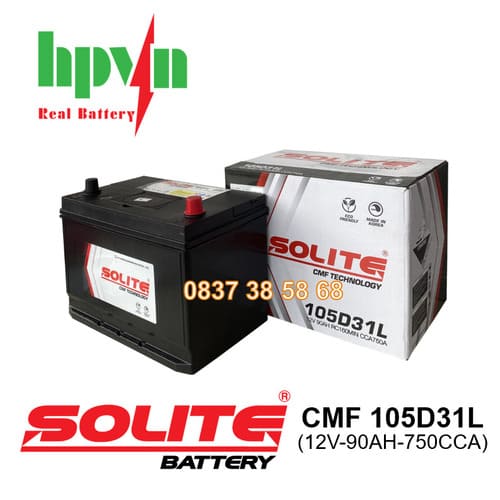 BÌNH ẮC QUY SOLITE 105D31L (12V-90AH)