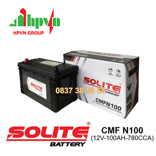 BÌNH ẮC QUY SOLITE CMF N100 (12V-100AH)