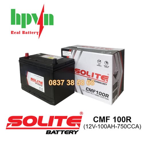 BÌNH ẮC QUY SOLITE CMF 100R (12V-100AH)