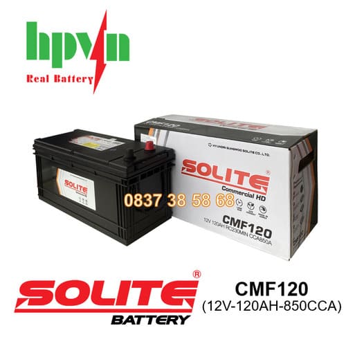 BÌNH ẮC QUY SOLITE CMF120 (12V-120AH)