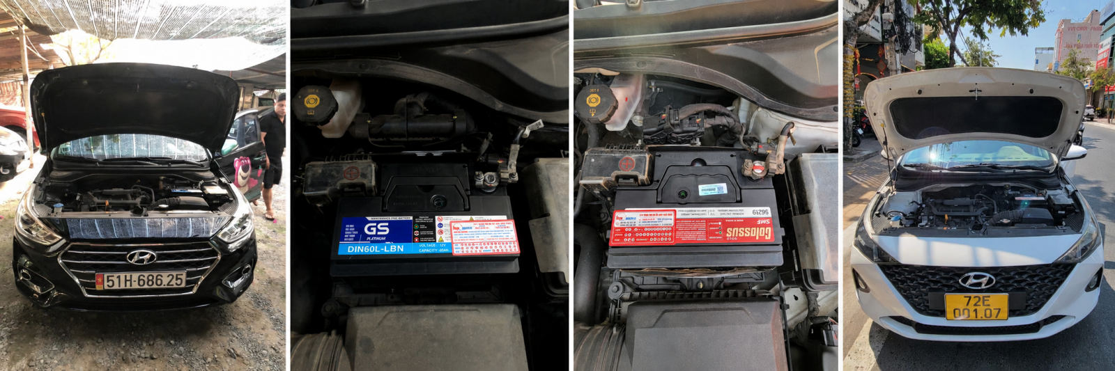 Thay bình ắc quy cho xe Hyundai Accent giá bao nhiêu 