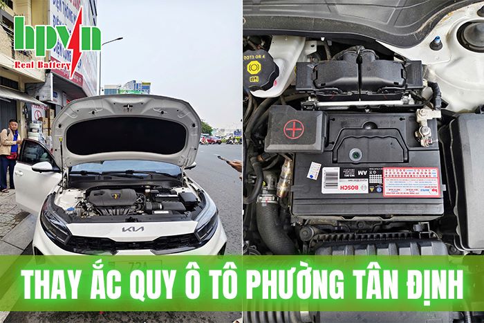 Thay Bình Ắc Quy Ô Tô Tận Nơi Tại Phường Tân Định