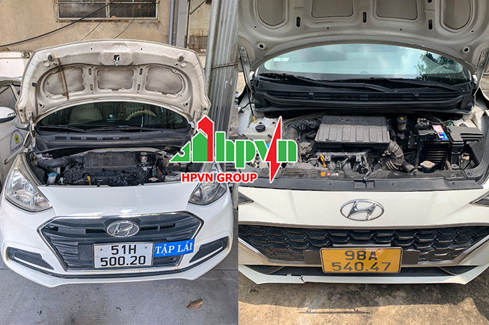 Thay bình ắc quy xe Hyundai Gràd i10