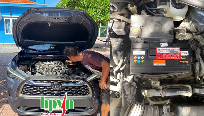 bình ắc quy xe ô tô