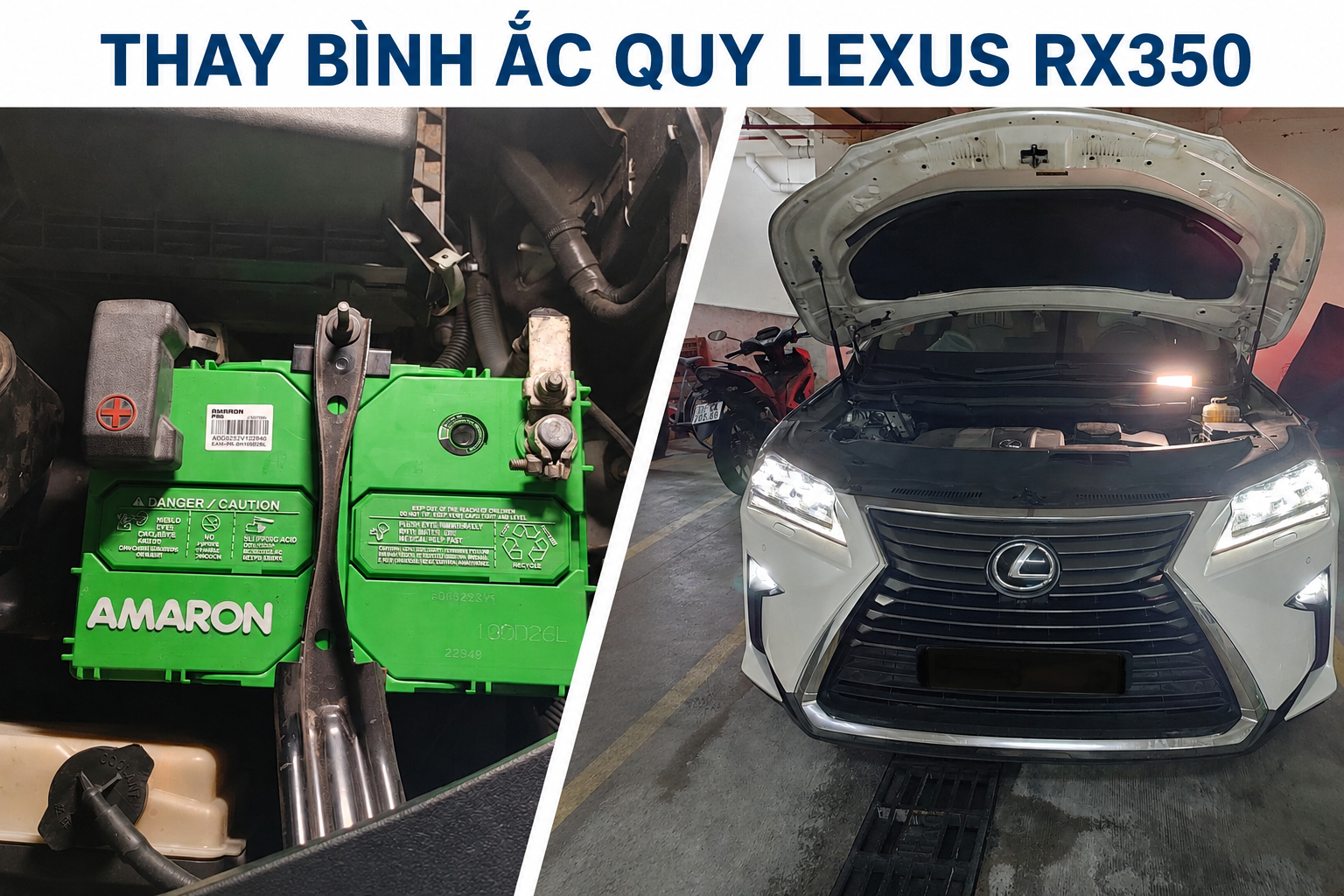 Thay bình ắc quy cho xe Lexus RX350 cần lưu ý những điều quan trọng gì? 