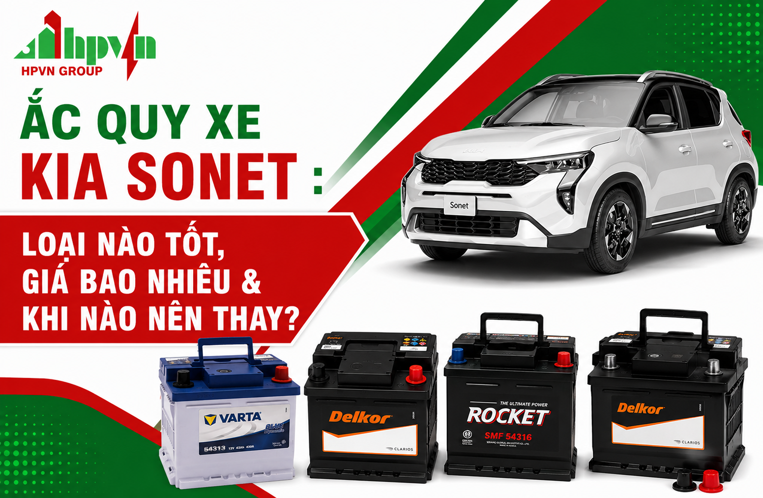 Ắc Quy Xe Kia Sonet : Loại Nào Tốt, Giá Bao Nhiêu & Khi Nào Nên Thay?
