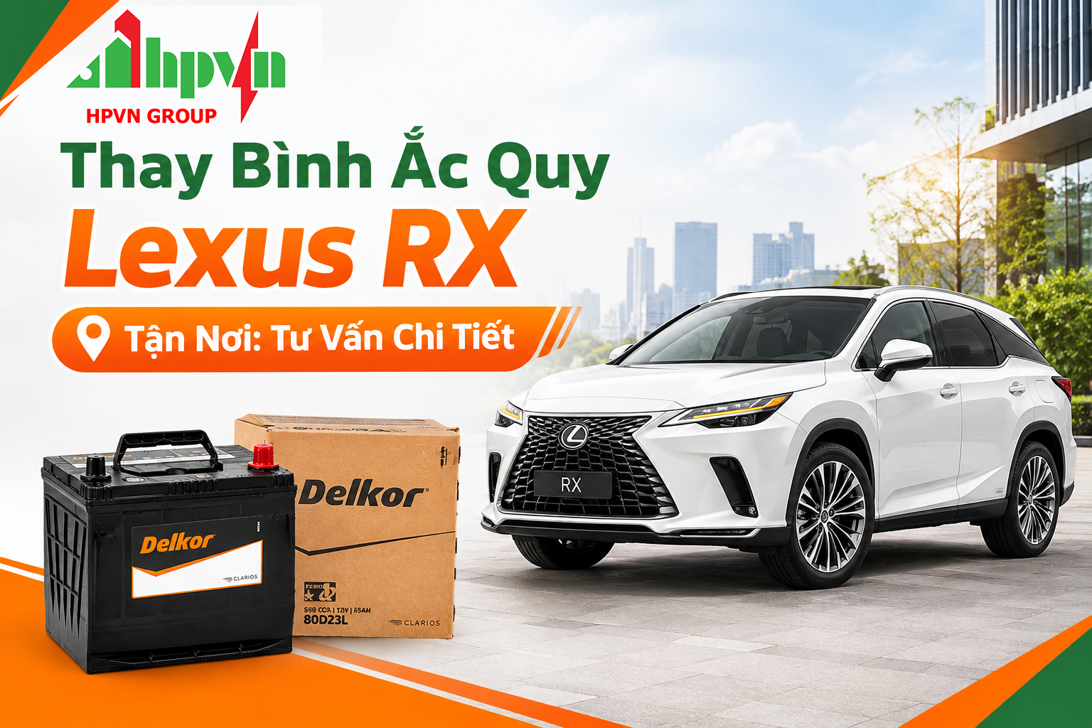Bình ắc quy xe Lexus RX 
