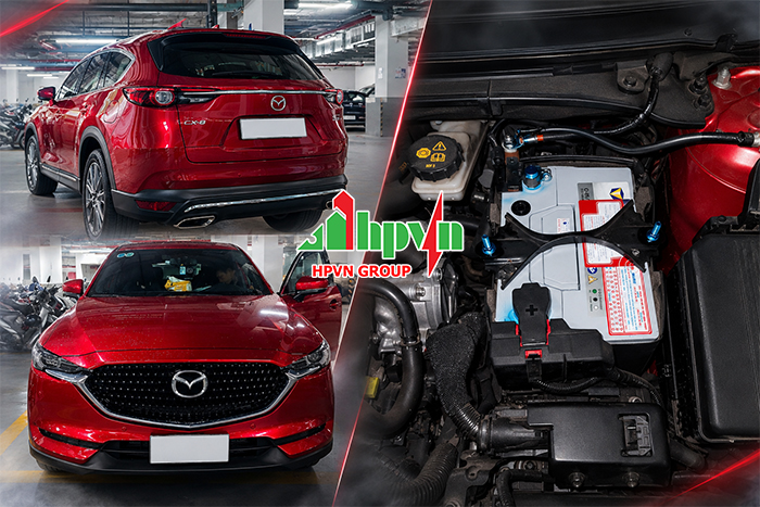 Thay bình ắc quy cho xe Mazda CX8 