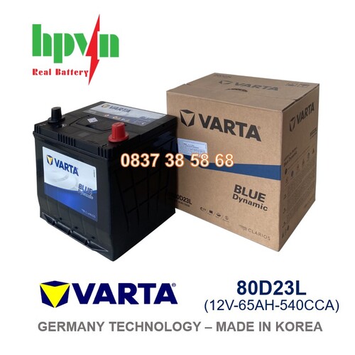 ẮC QUY VARTA 80D23L (12V-65AH)