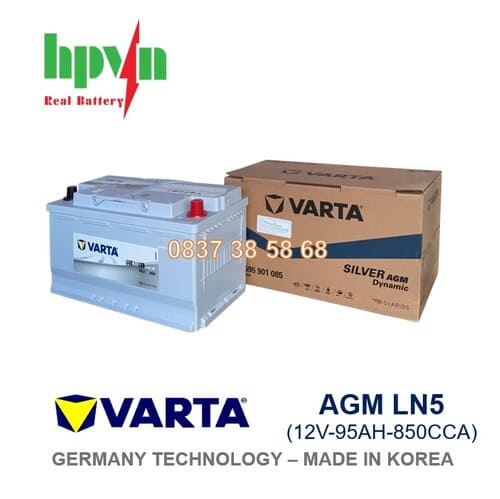 BÌNH ẮC QUY VARTA AGM LN5 (12V-95AH)